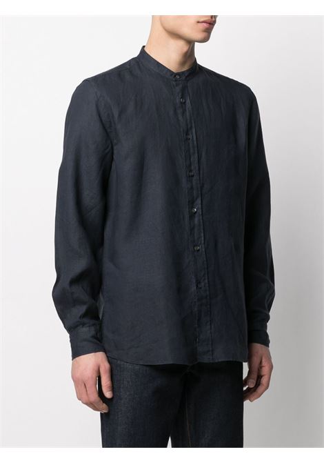 camicia bruce uomo navy in lino ASPESI | CE76 C19585098